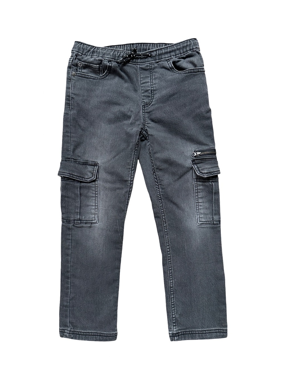 ⭐️ 5 for $25 Wonder Nation Boys Black Cargo Jeans Size S 6-7